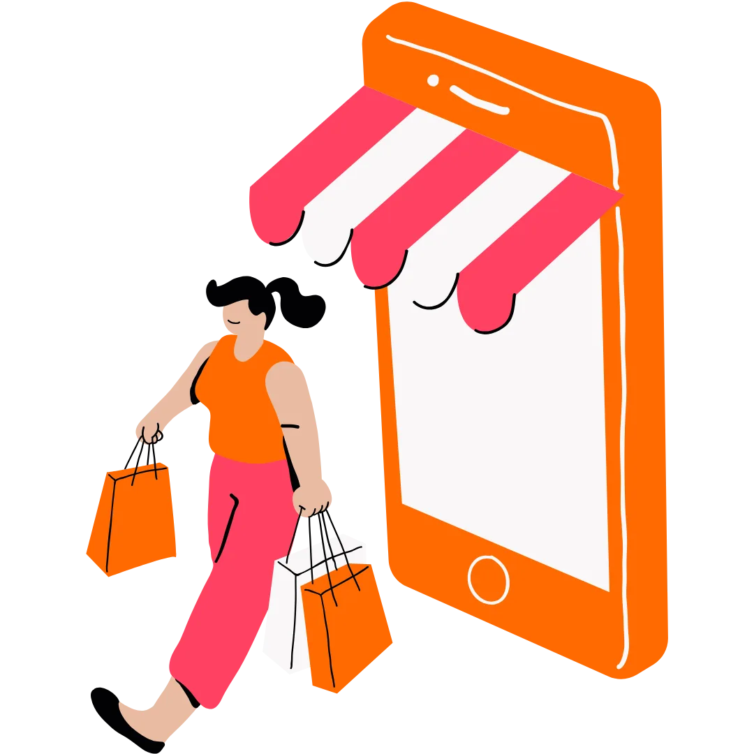 Smartphone with an awning